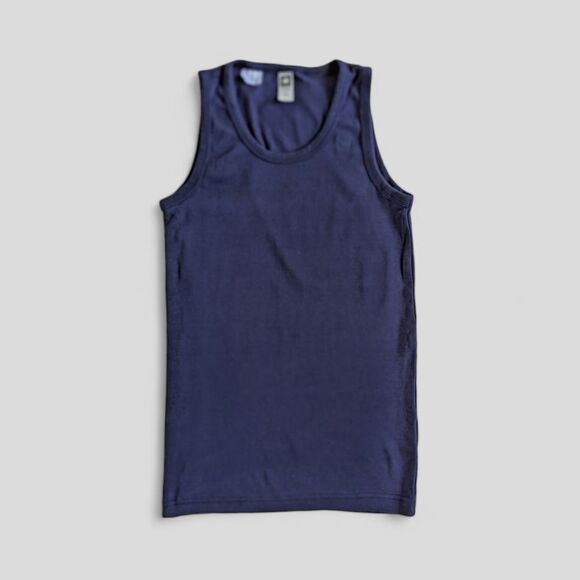 G-star Raw Women's Sleeveless Cotton Logo Tank Tops Sz S in Navy and White - Picture 3 of 16